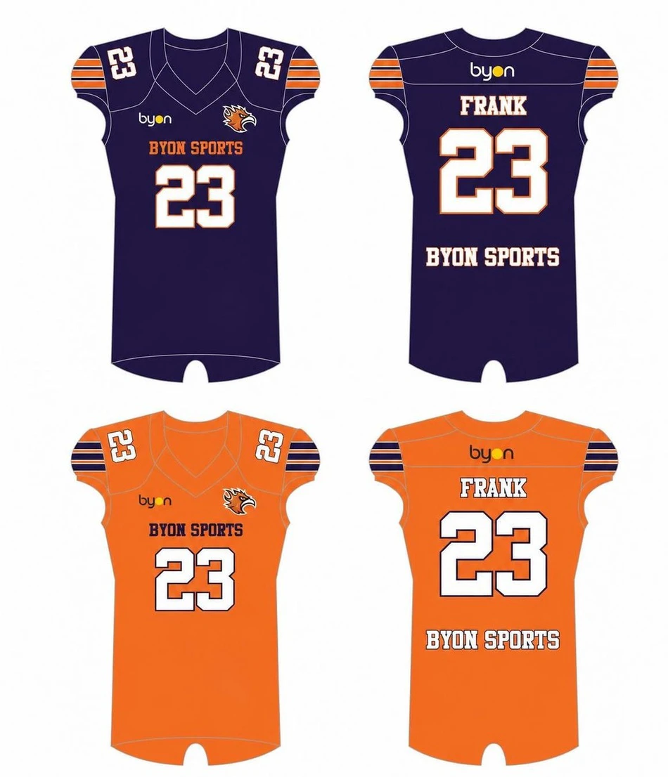 Großhandel hochwertige Sublimationsdruck Custom Reversible Football Jerseys