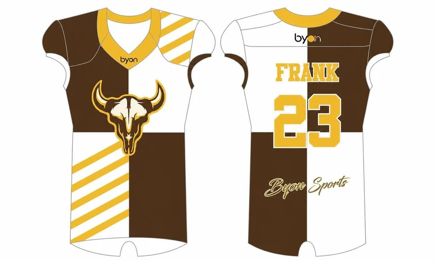 Al por mayor de alta calidad de impresión de sublimación personalizado Sublimated Flag Football Jerseys