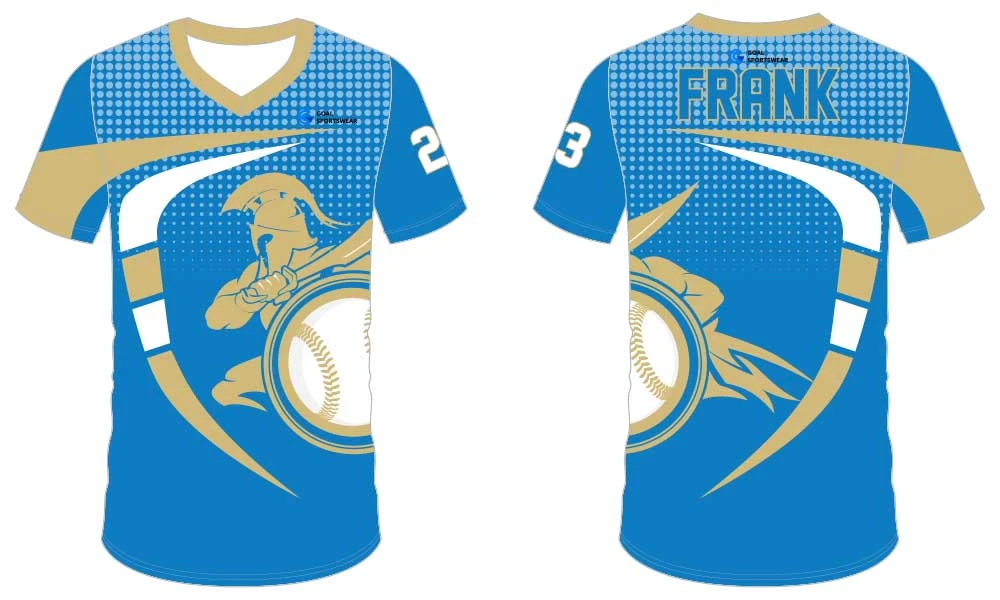 Großhandel hochwertiges sublimiertes Baseball-Tee