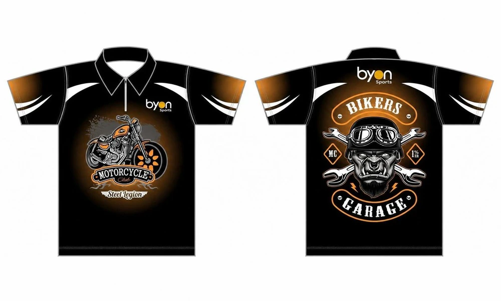 Wholesale high quality sublimation printing custom pit crew shirts