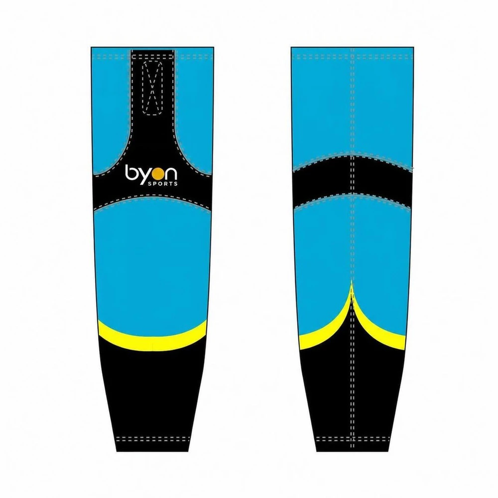 Wholesale high quality sublimation printing custom ice hockey socks