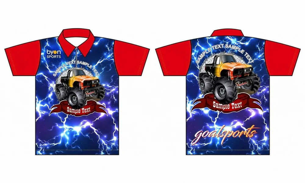 Wholesale pro quality custom design sublimated kids custom pit crew shirts