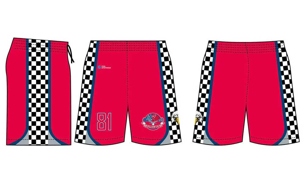 Pantaloncini da lacrosse per giovani sublimati dal design personalizzato