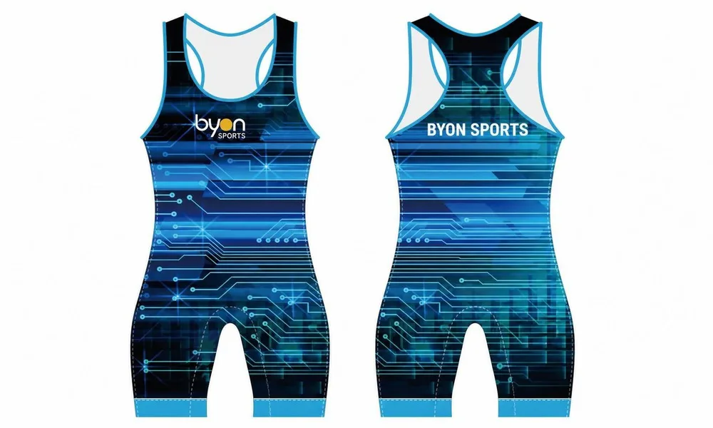 Wholesale Pro Quality Custom Design sublimierte Jugend-Wrestling-Uniformen