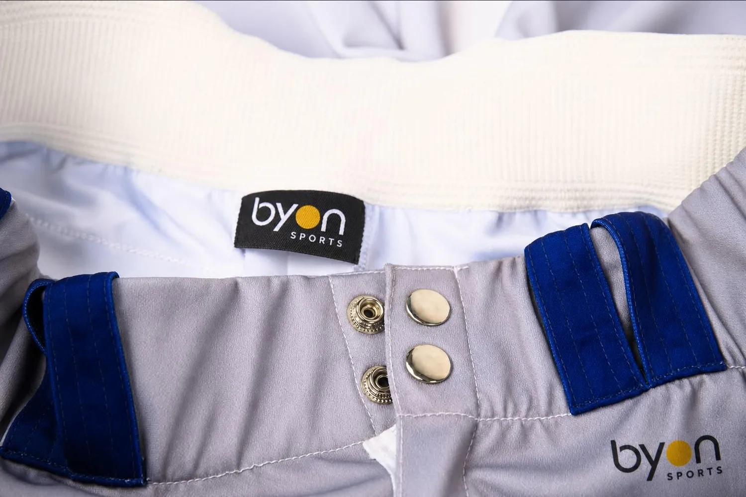 Elastic band construction on baseball pants