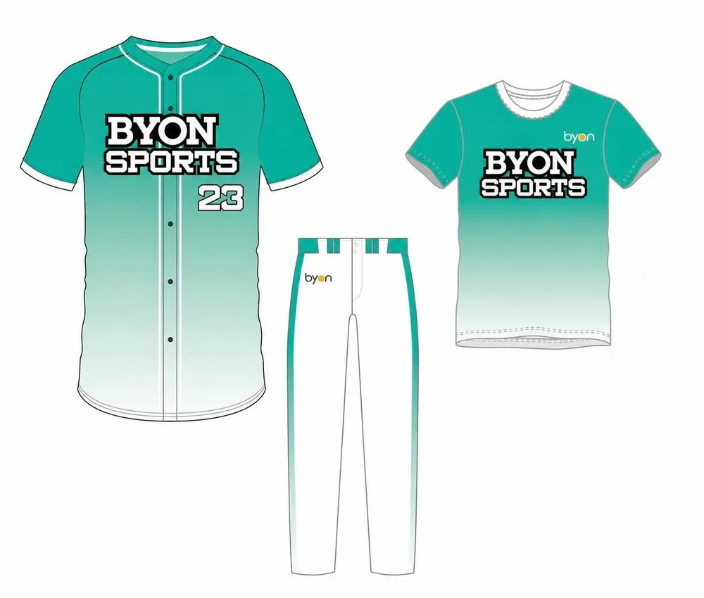 Pacchetto uniforme da baseball personalizzato in poliestere traspirante