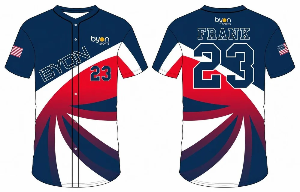 Sublimated youth team custom throwback baseball jersey