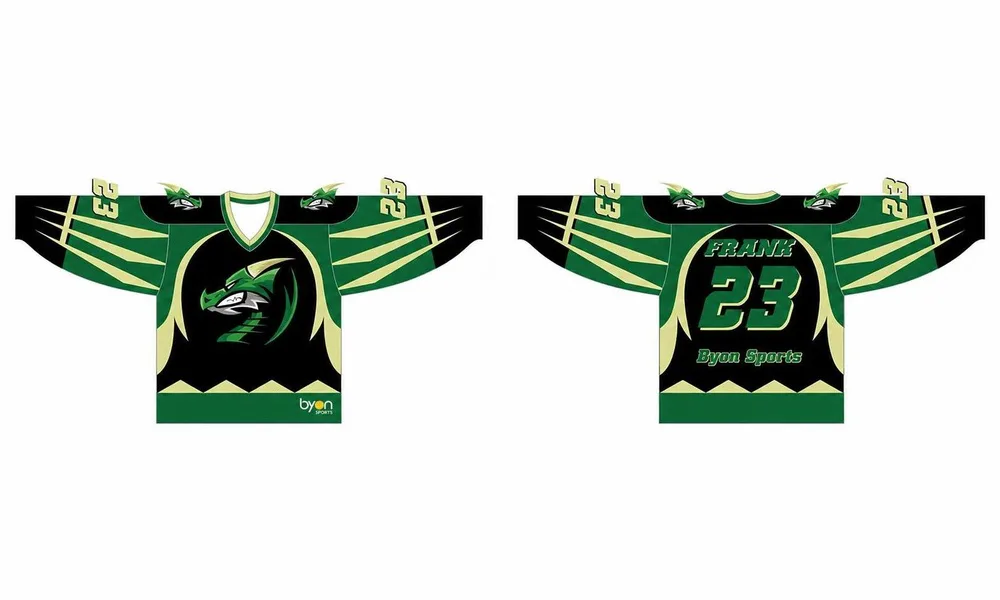 Sublimation alta qualità personalizzato giovanili V-collo pratica maglie da hockey