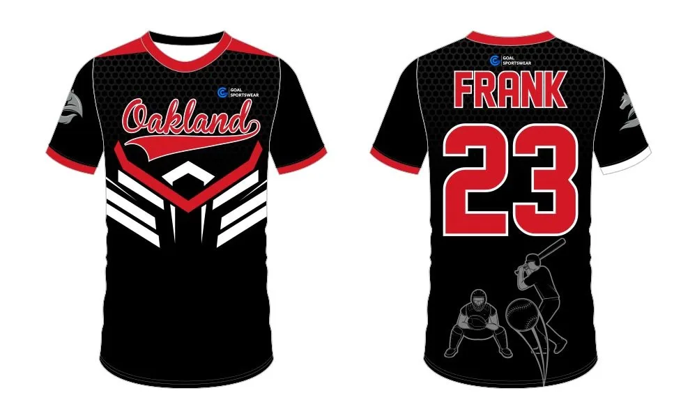 Jugend Custom-Design sublimierten Baseball-Tee