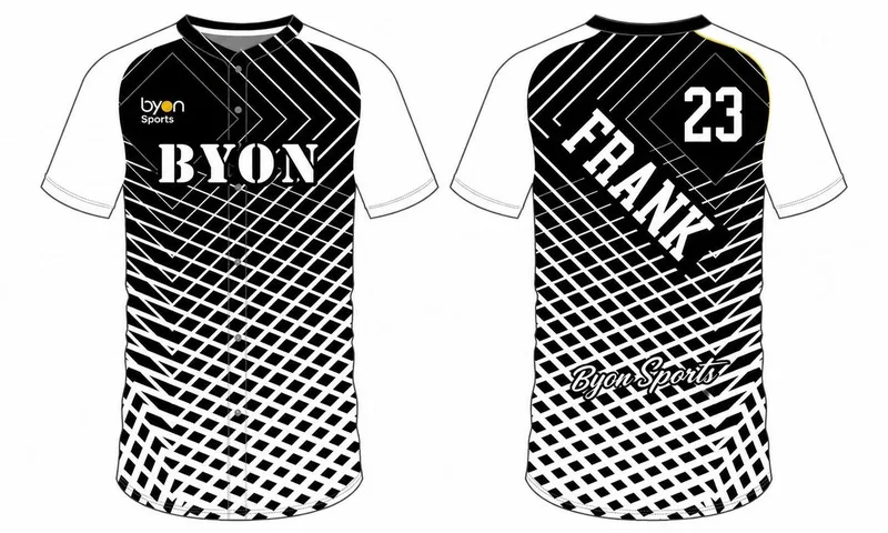 Diseño personalizado camiseta de béisbol de dos botones
