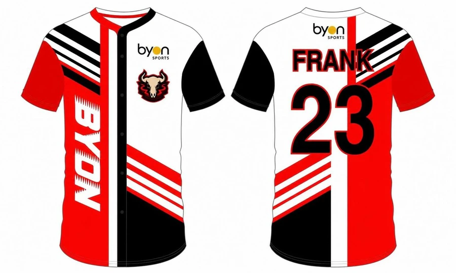 Farbsublimiertes Custom Team Badger Baseball Trikot