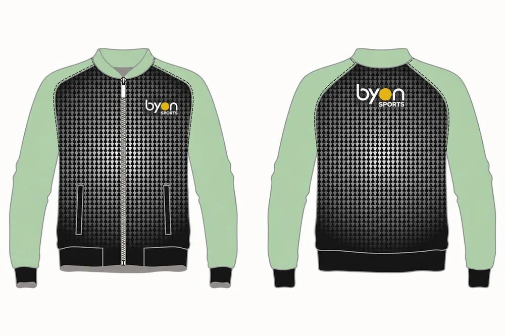 Vestes de baseball 100% polyester avec impression sublimation
