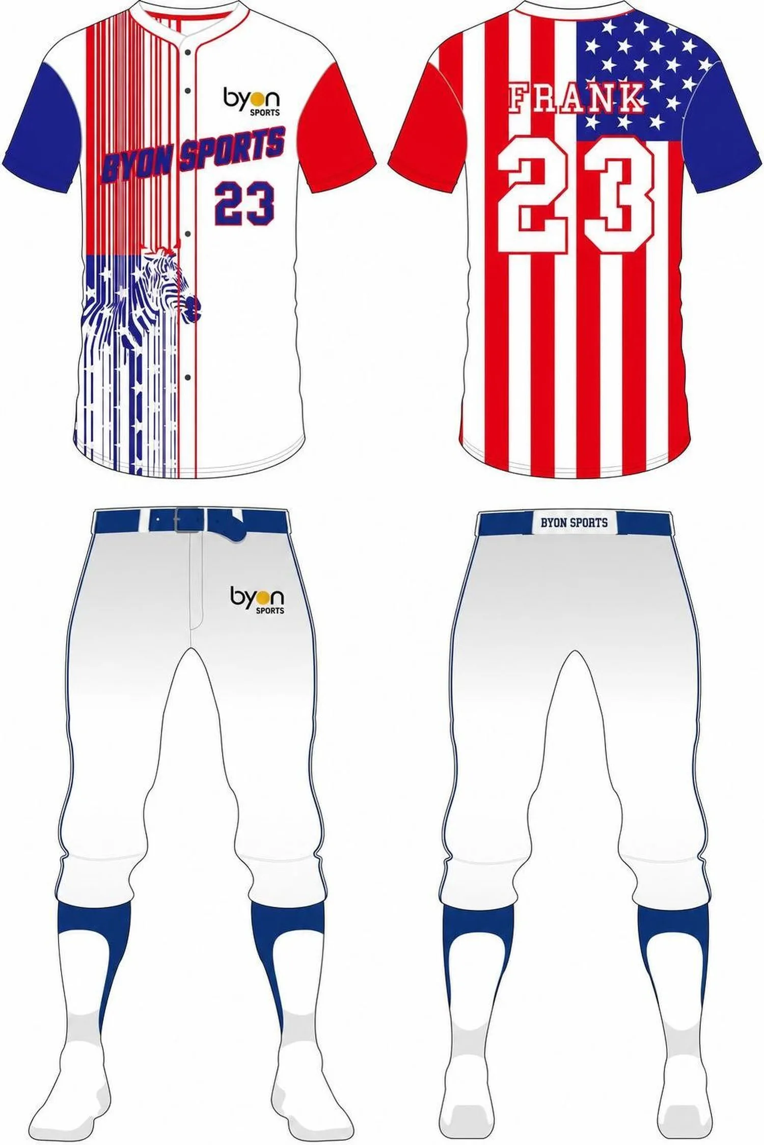 Sublimation printing 100% polyester dry fit custom softball pants