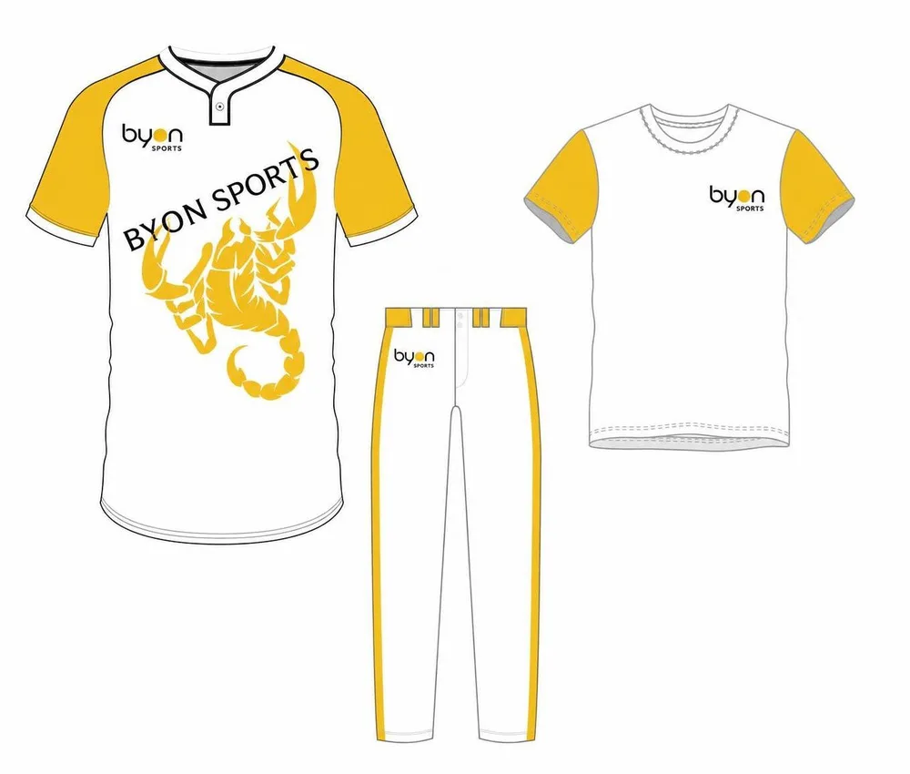 Pacchetto uniforme da baseball stampato personalizzato in poliestere all'ingrosso