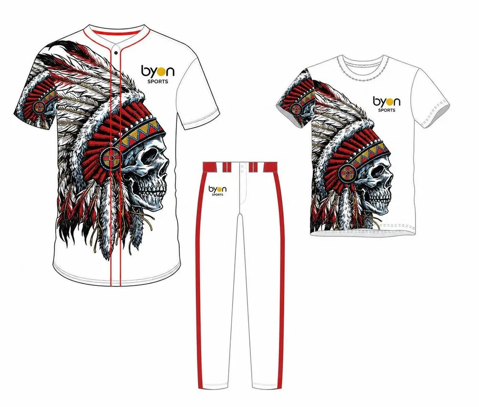 Pacchetto uniforme da baseball reversibile