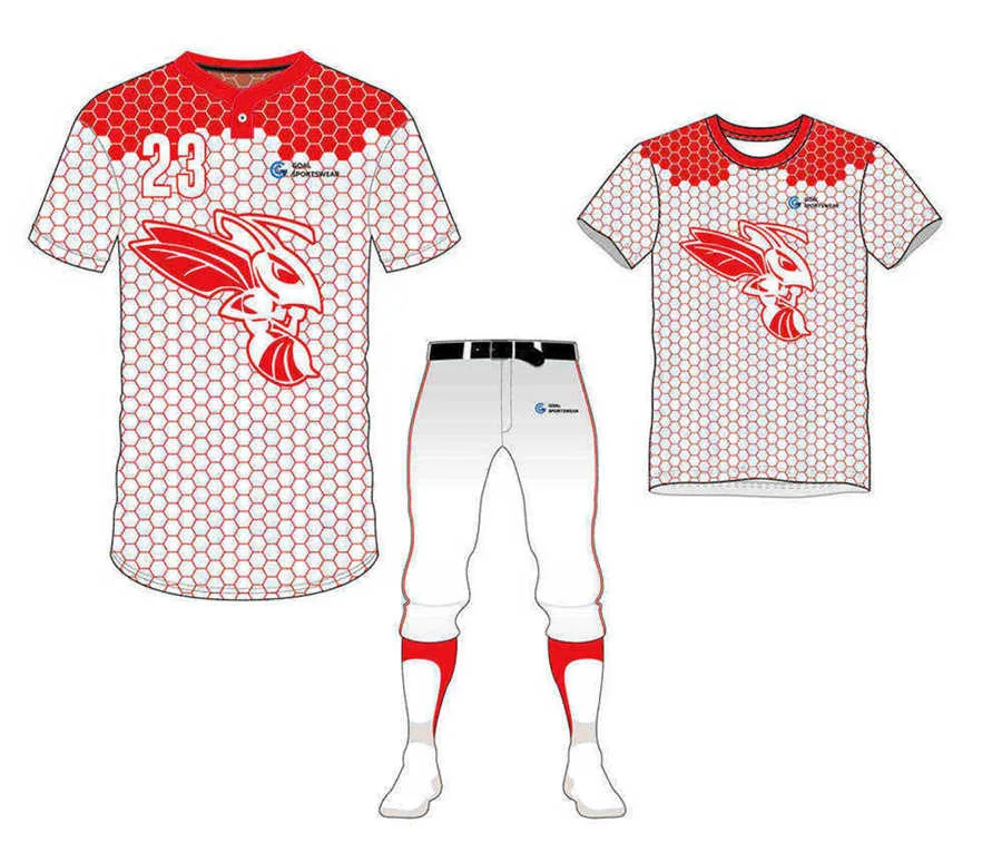 Pacchetto uniforme da baseball sublimato di alta qualità all'ingrosso
