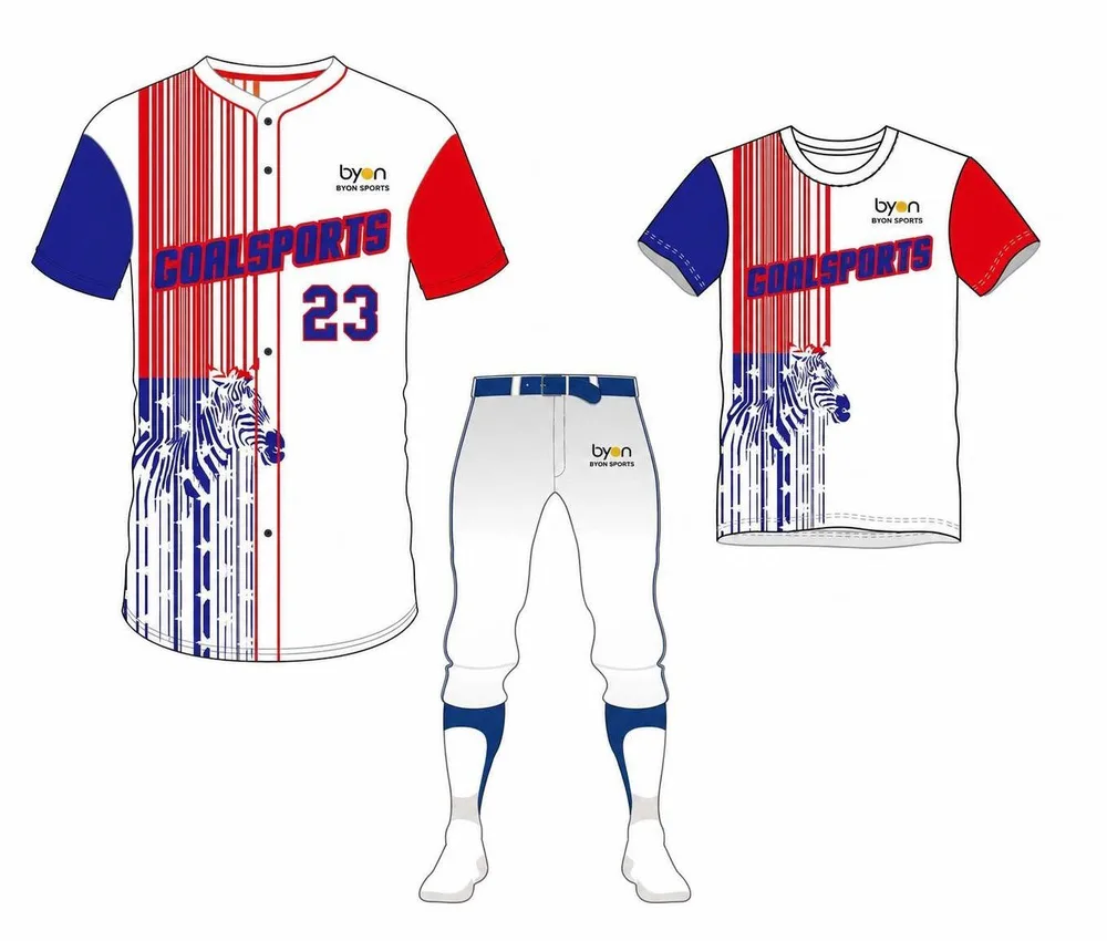 Pacchetto uniforme di baseball della squadra degli uomini di poliestere durevole