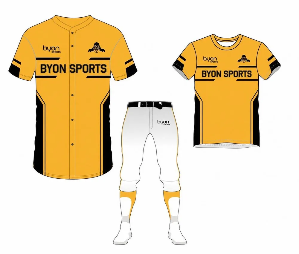 Pacchetto uniforme da baseball giovanile Dye-sublimated