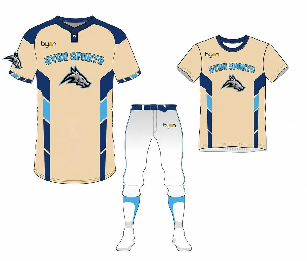 Pacchetto uniforme da baseball personalizzato in poliestere all'ingrosso