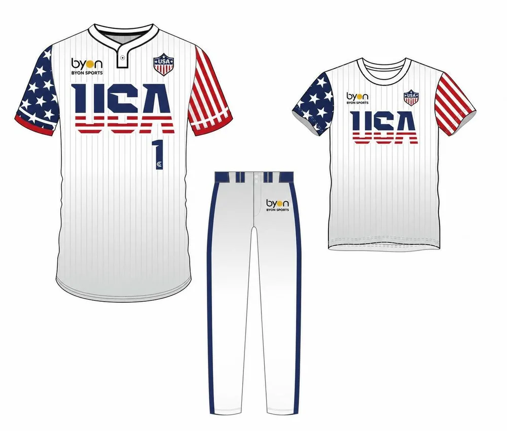 Pacchetto uniforme di baseball della squadra giovanile poliestere durevole