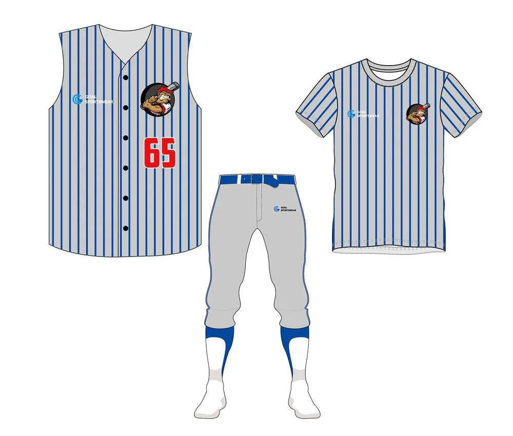 Pacchetto uniforme da baseball personalizzato in poliestere di alta qualità