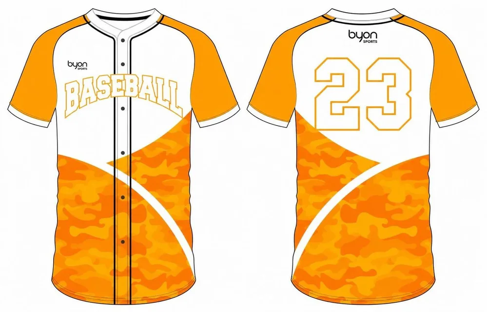 100% custom printing wholesale sublimated button down baseball jersey