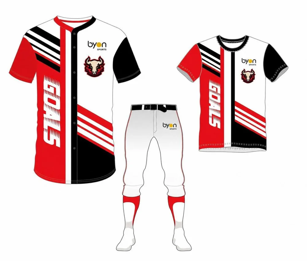 Pacchetto uniforme da baseball reversibile traspirante