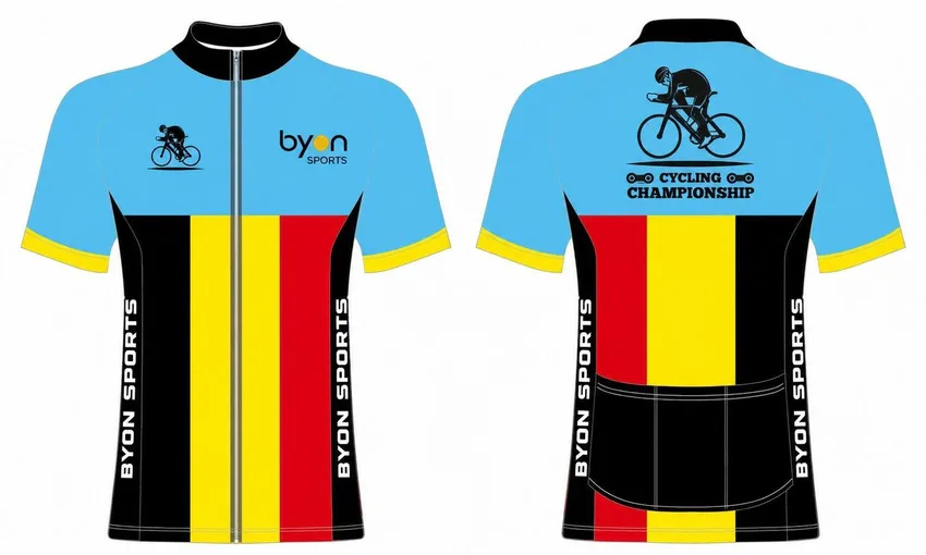 Maglie ciclismo in poliestere personalizzate Dye-sublimated
