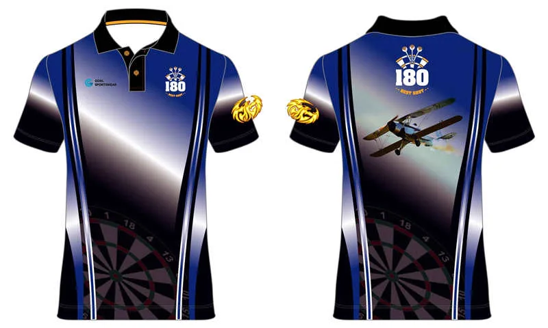 Hochwertige 100% Polyester Sublimation Custom Design Bowling Trikots