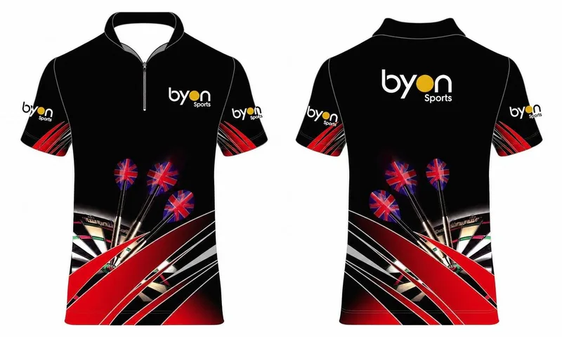 100% Polyester-Sublimation Männer Custom Bowling Trikots