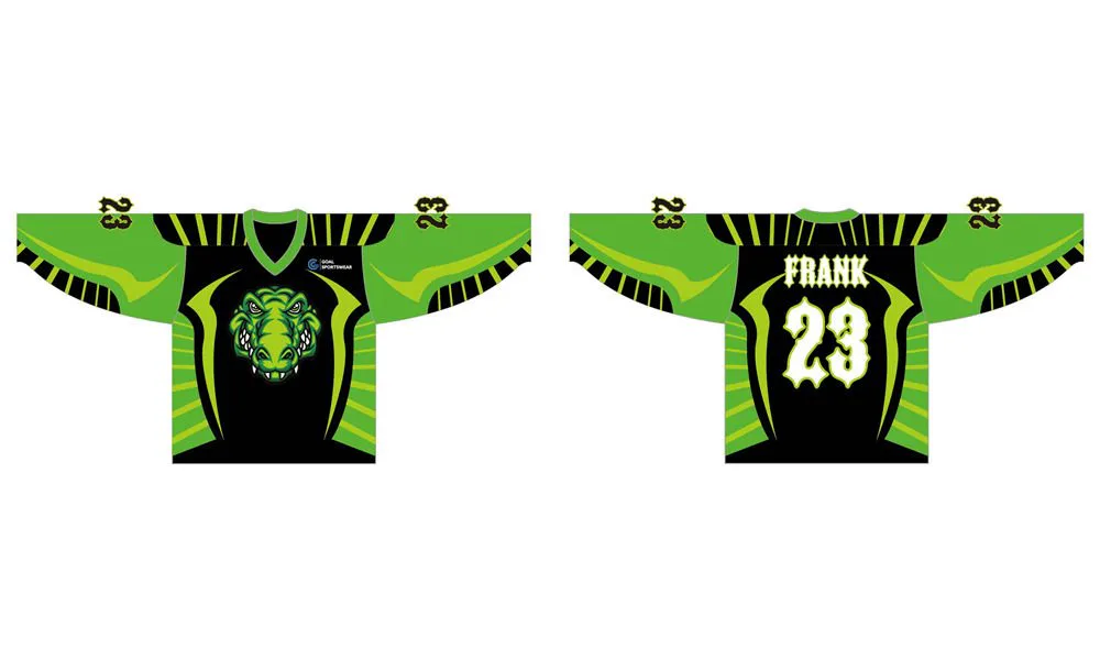 all'ingrosso 100% poliestere personalizzato fatto sublimazione pratica maglie da hockey