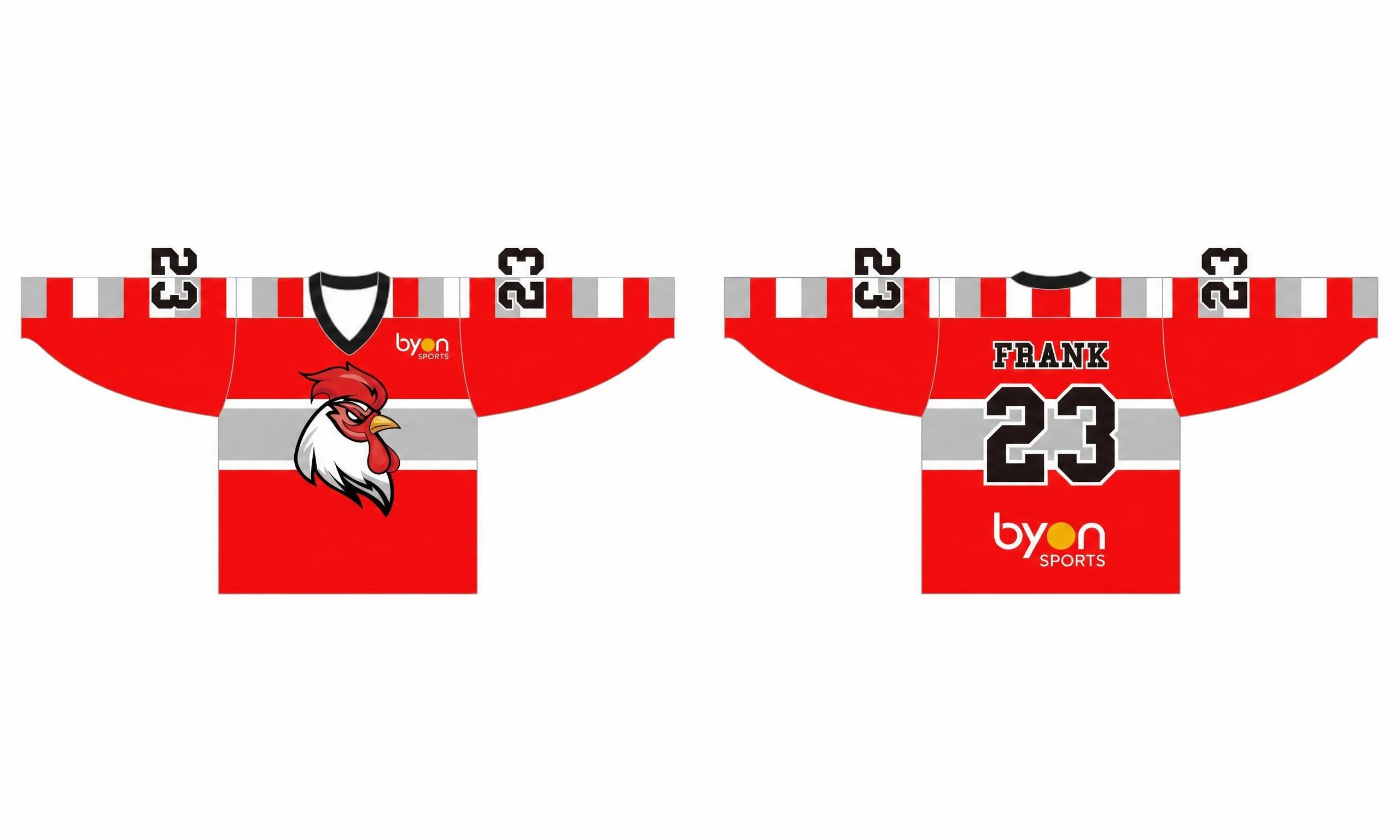 Maglie da hockey reversibili sublimate di design personalizzato della scuola superiore