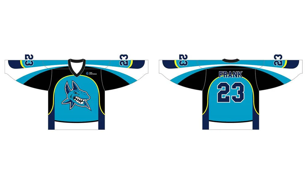 Full Sublimated personalizzato fatto squadra uomo pratica hockey maglie