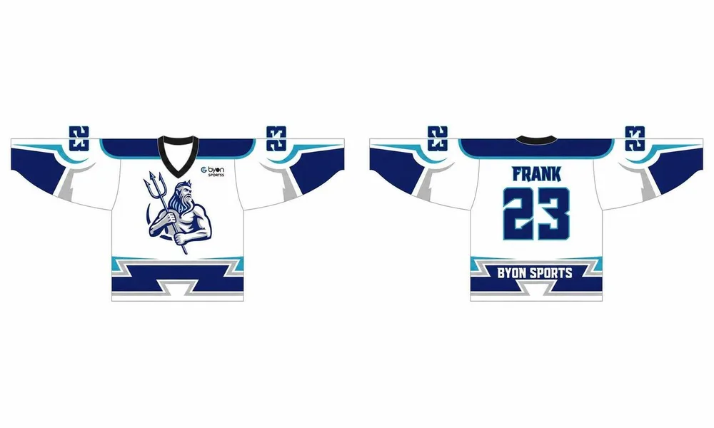 Maglie da hockey di alta qualità 100% poliestere sublimazione personalizzata