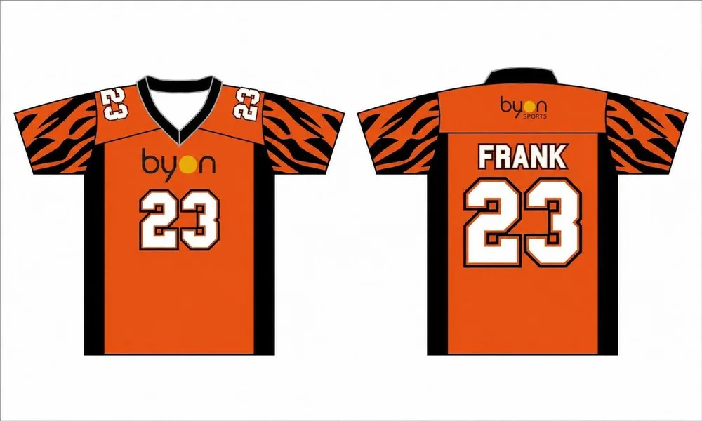 100% polyester sublimation chemises de crosse pour hommes