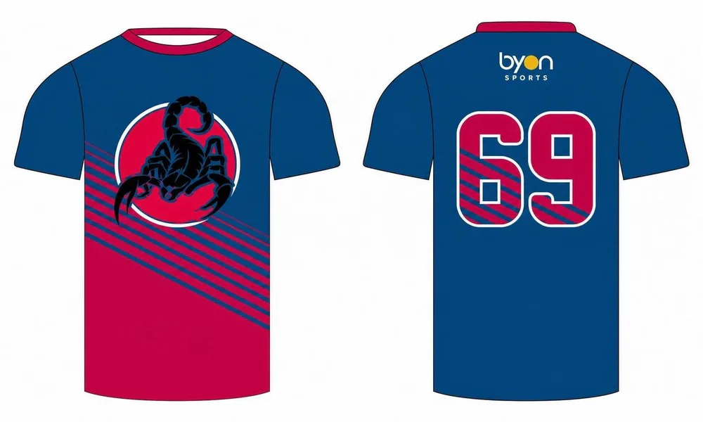 Chemises à crosse 100% polyester imprimées par sublimation