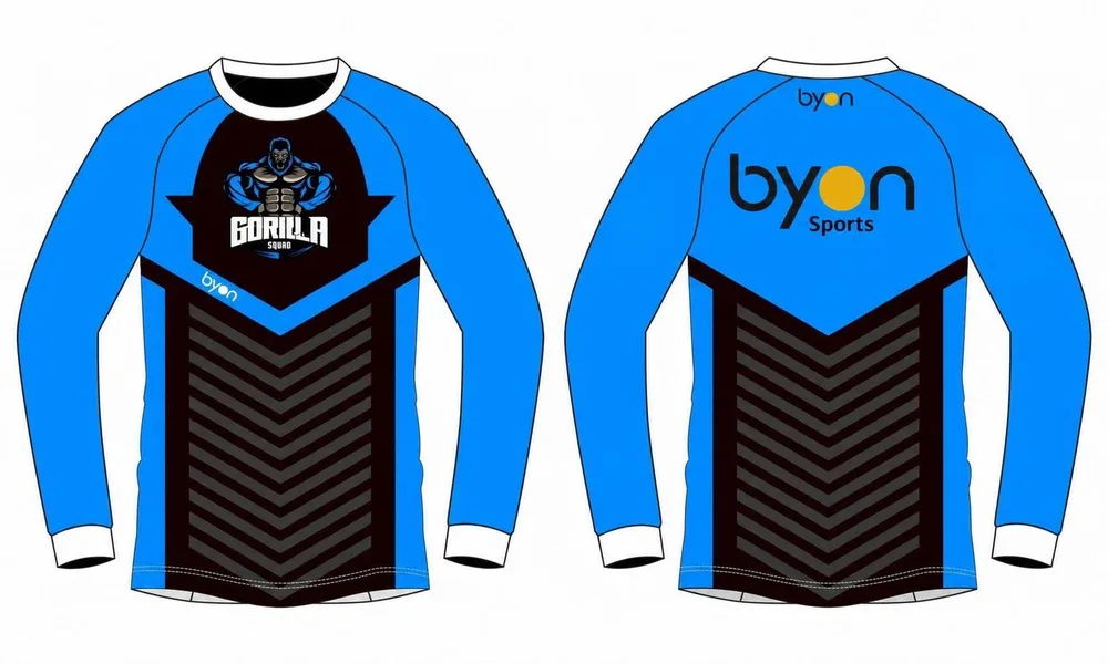 Custom Long Sleeve Gaming Trikot mit voller Farbstoffsublimation
