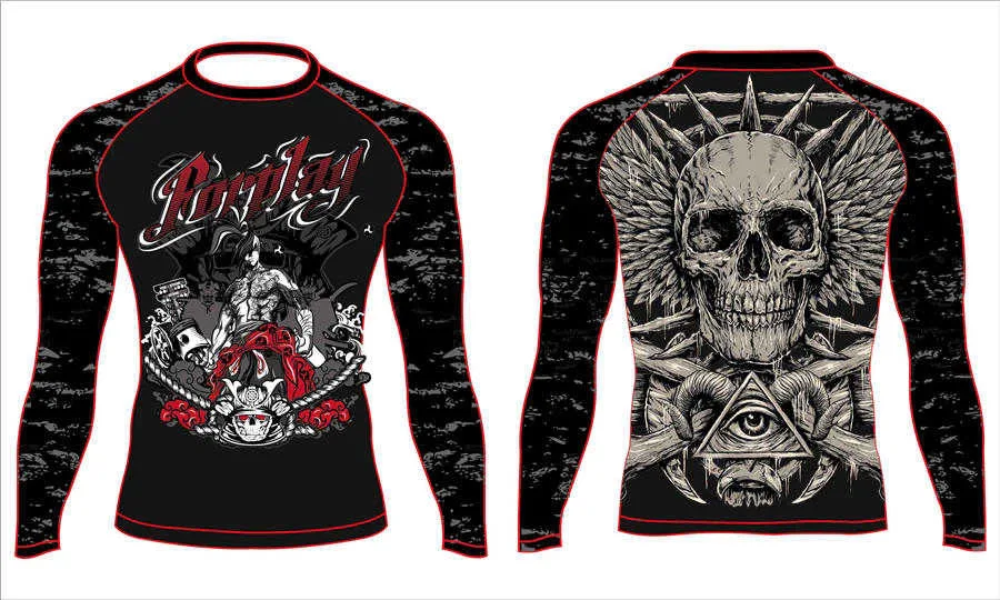 Full-Farbe Sublimation Druck maßgeschneiderte Crew Hals lange Ärmel Hautschutz