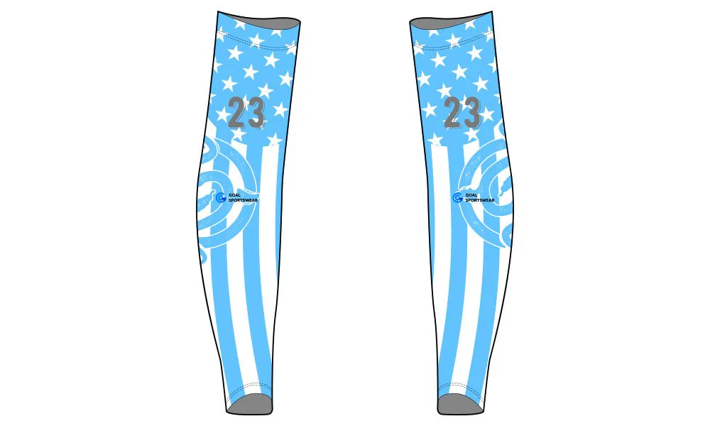 custom schoold team design custom baseball arm sleeves