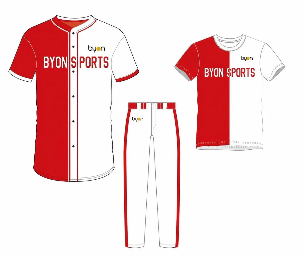 Pacchetto uniforme da baseball a maniche corte personalizzato