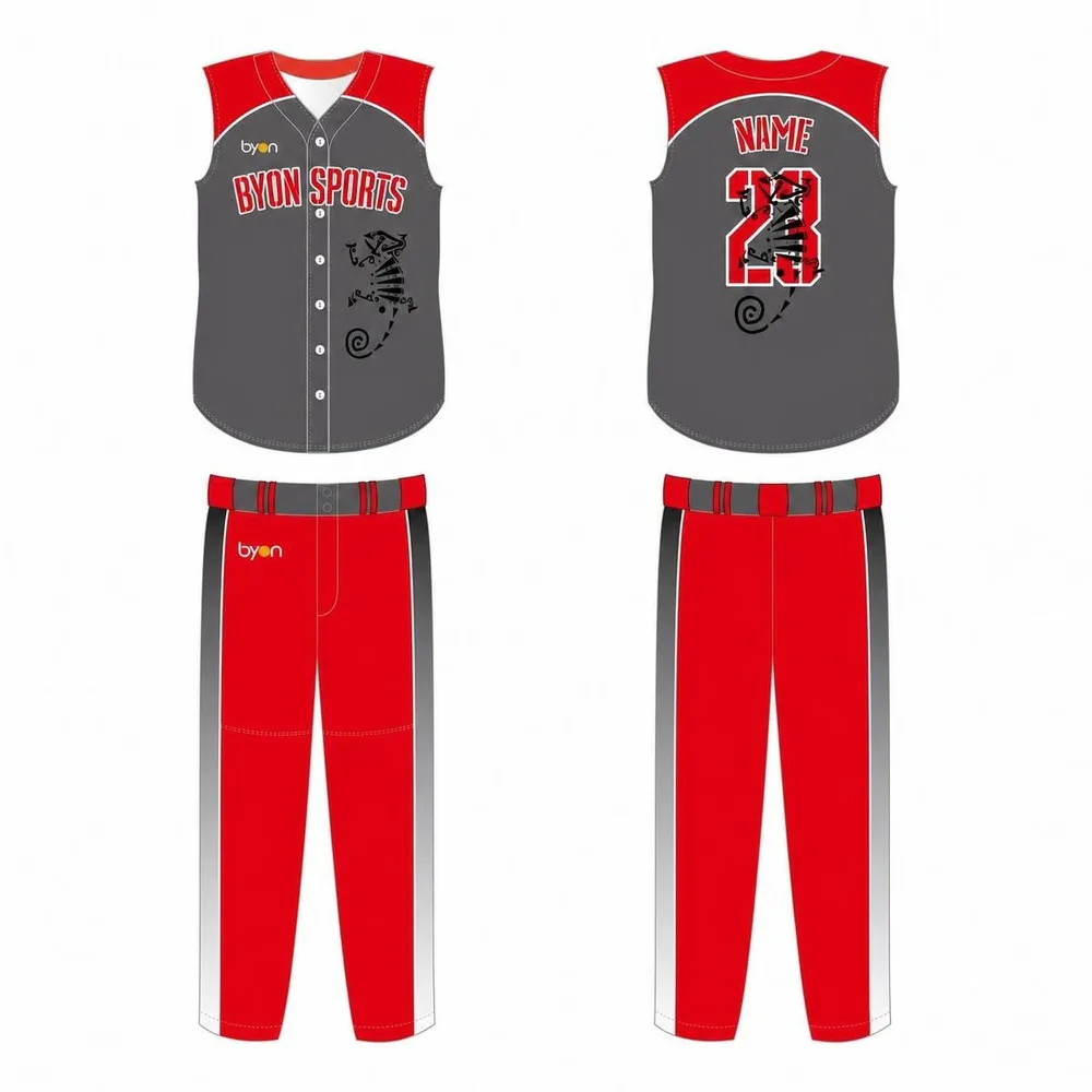 Wholesale high-quality men's custom sleeveless baseball jersey