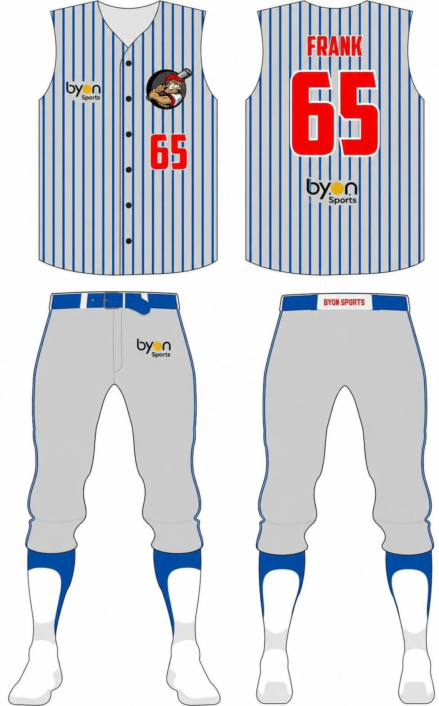 Dye sublimation printing custom design youth softball pants