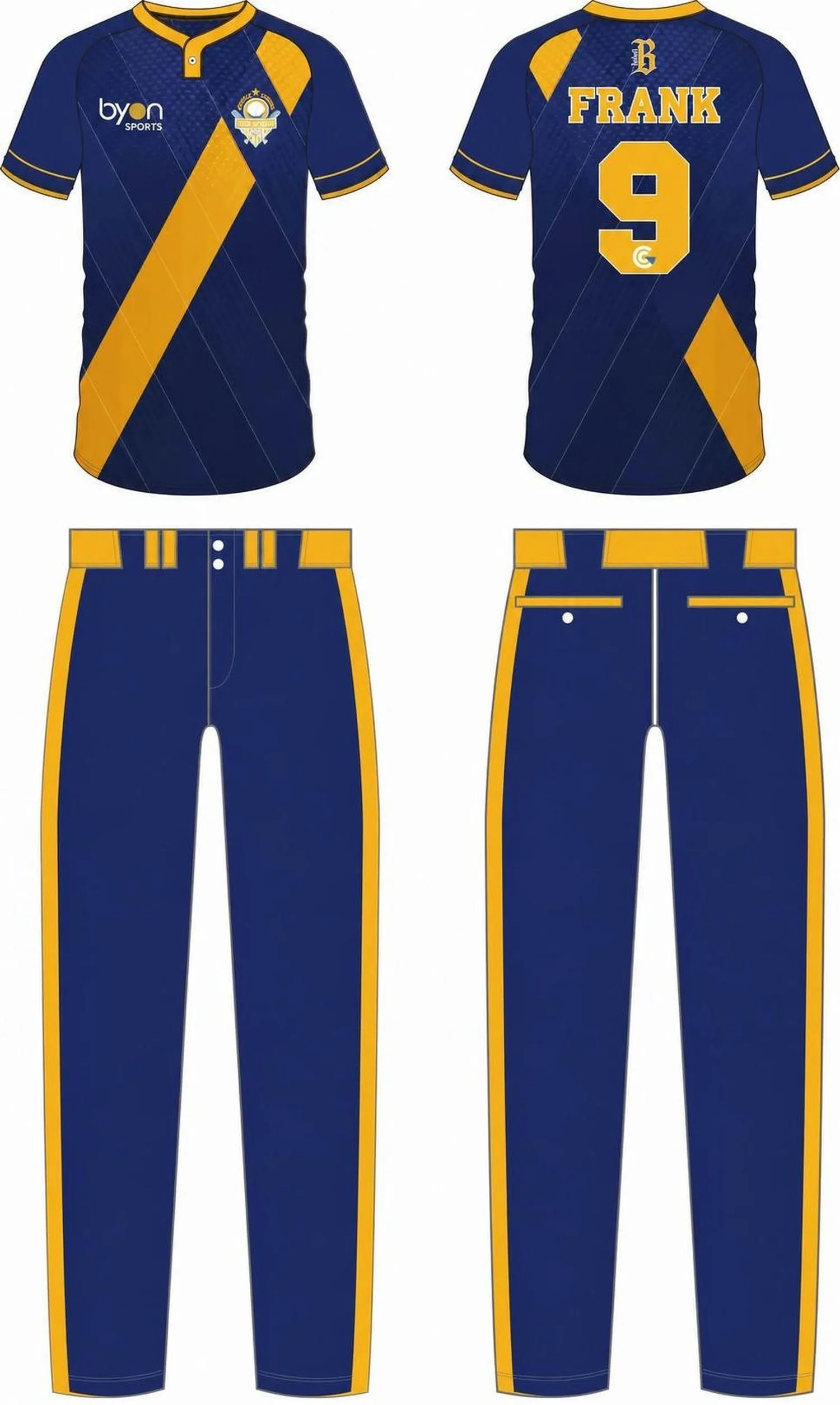 Dye sublimation custom design team softball pants