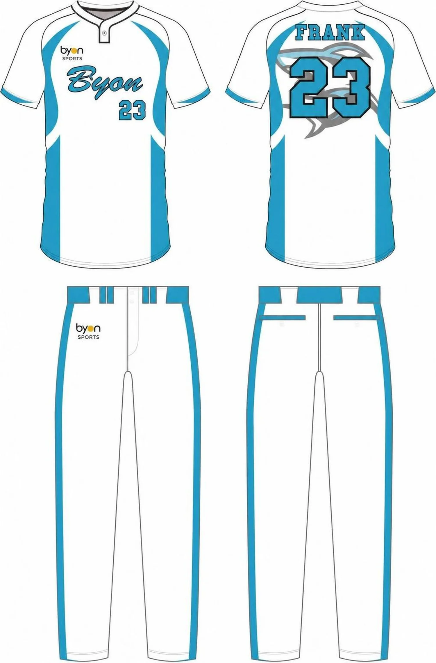 100% polyester sublimation men's custom softball pants