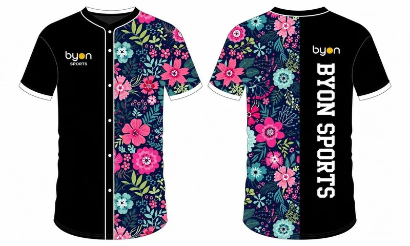 Custom made sublimation printing men's pro softball shirts