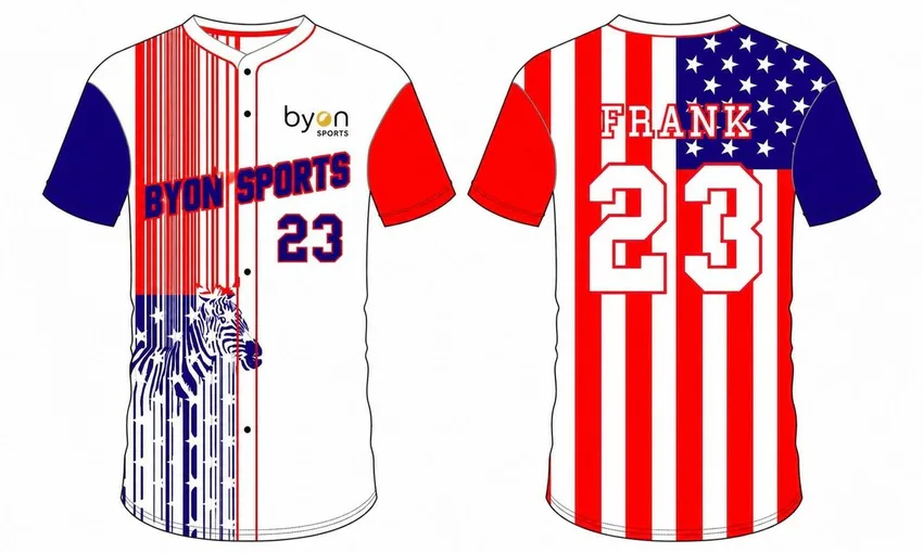 100% polyester sublimation printing custom youth team softball shirts