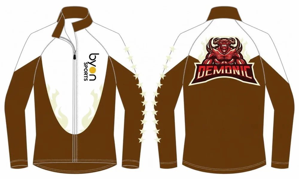 Custom sublimierten Reißverschluss bis Baseball Jacken
