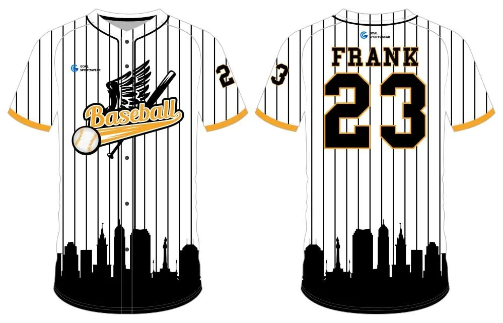 Wholesale custom design sublimated throwback baseball jersey