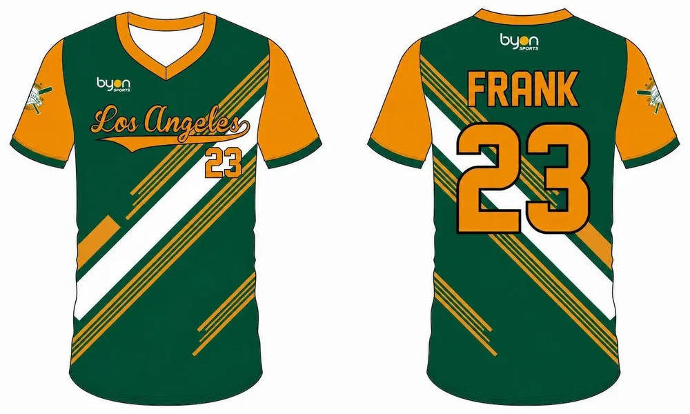 Vollkommen sublimiertes Männer-Team Baseball-Tee