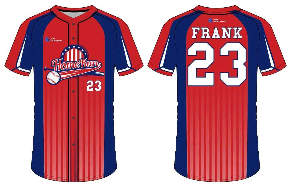 Dye-sublimated youth custom throwback baseball jersey